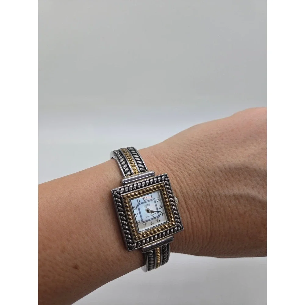 Ecclissi H126 Sterling Silver Gold Plated Bangle Watch Women's Quartz 925